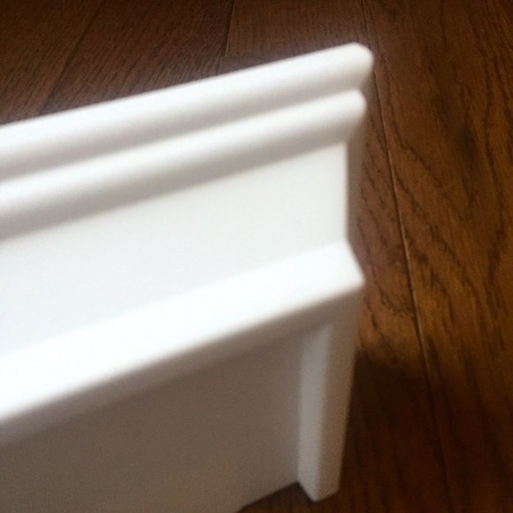 3 Small White Shelves Floating Mini Plastic Decor Holds 5 lbs Each 9x4” - Picture 6 of 12